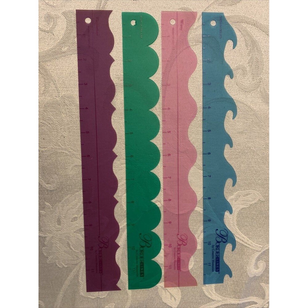 Creative Memories Borderlines Templates Victorian Scallop Wavy Ocean Wave Set